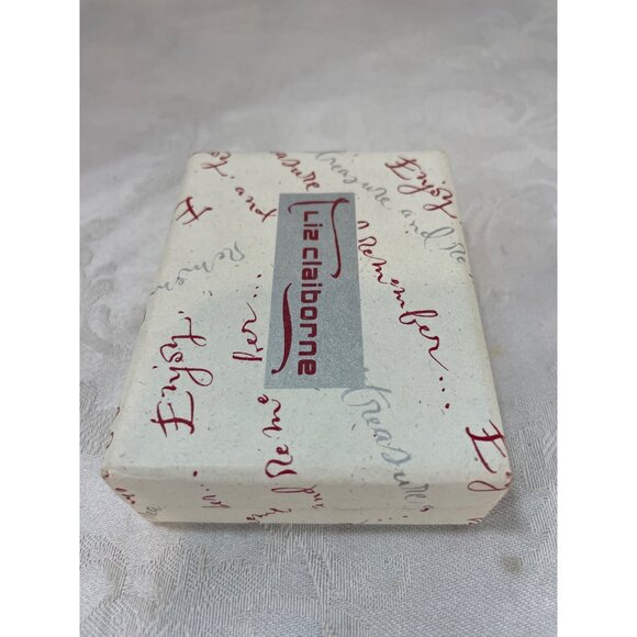 Vintage Liz Claiborne Jewelry Bracelet Box Red White - Picture 7 of 7